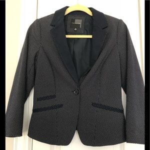 The Limited blue polka dot blazer jacket